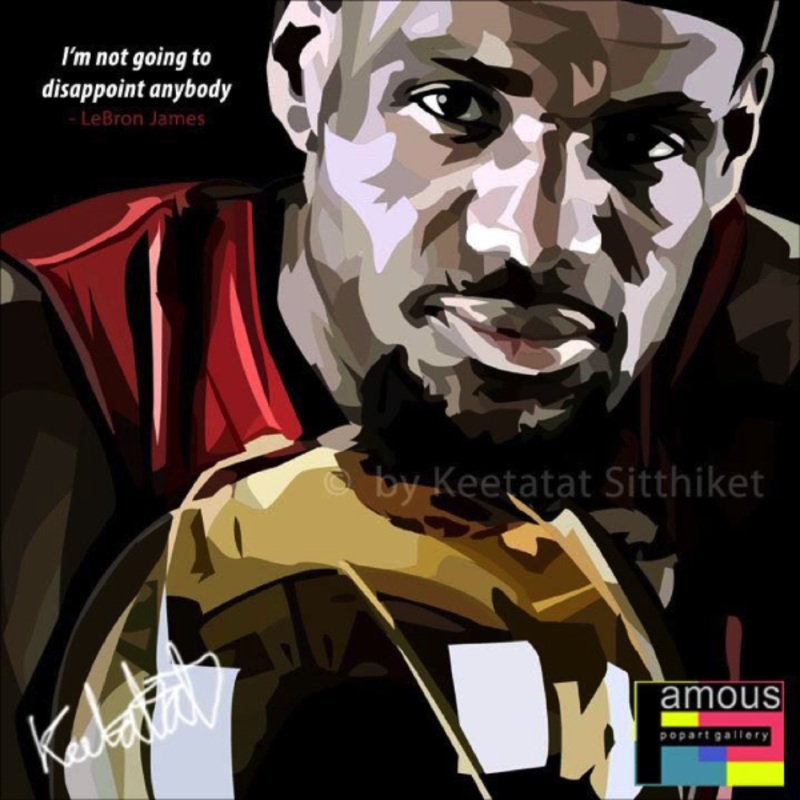 Pop Art Poster Wall Decoration Drawing NBA LeBron James