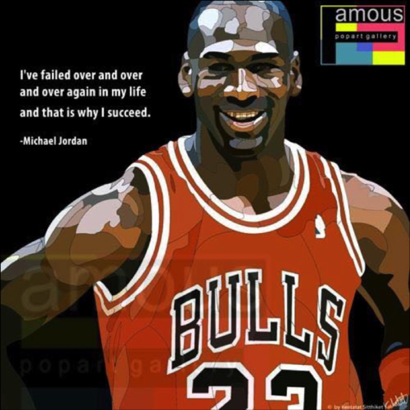 Pop Art Poster Wall Decoration Drawing NBA Michael Jordan Black