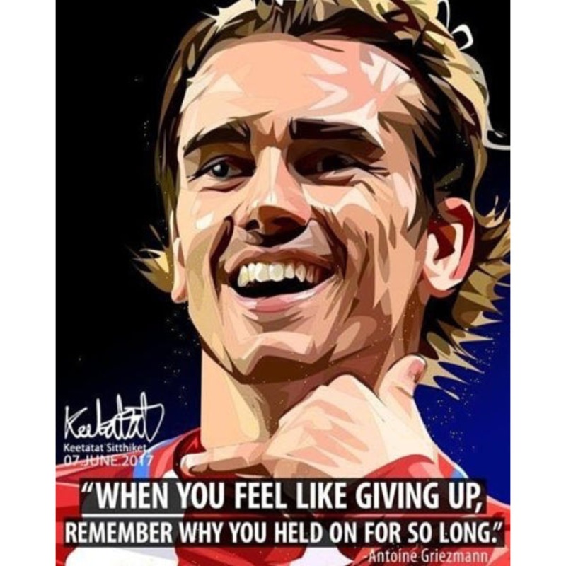 Pop Art Wall Decoration Drawing (Antoine Griezmann)