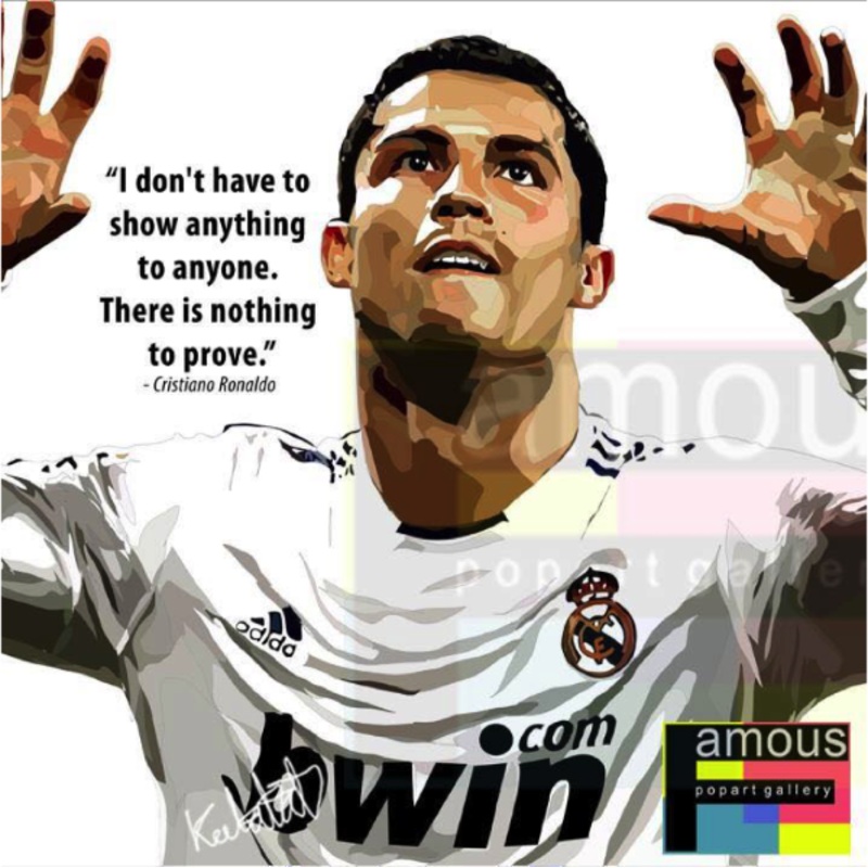 Pop Art Wall Decoration Drawing (Cristiano Ronaldo I Don’t Have To)