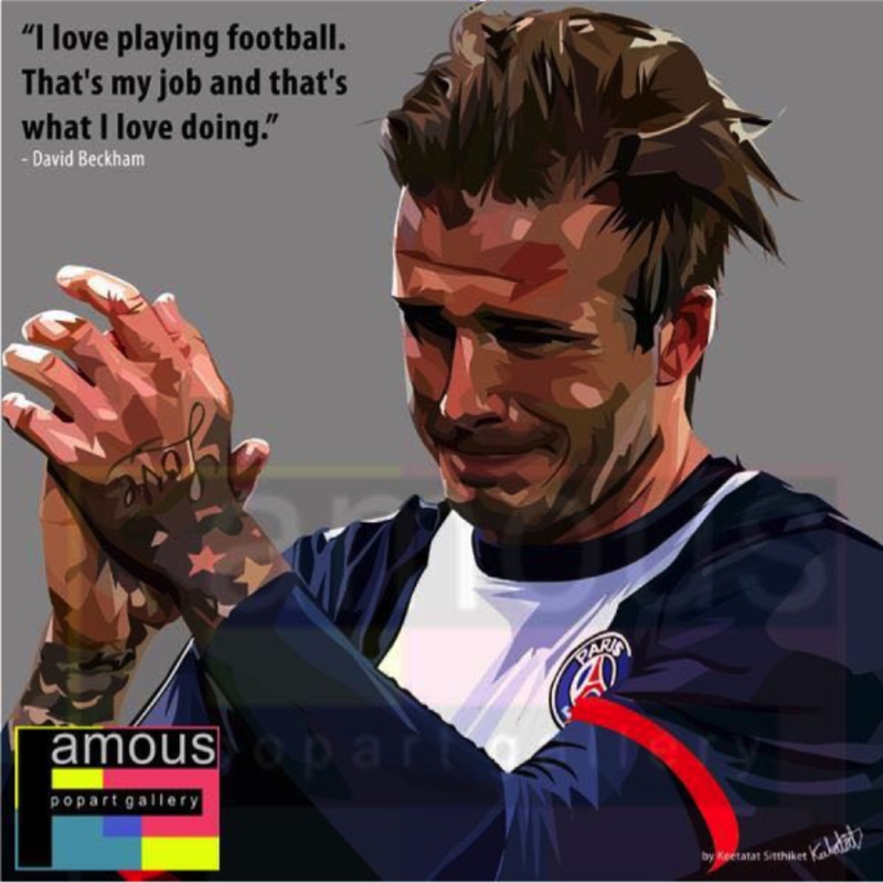 Pop Art Wall Decoration Drawing (David Beckham – Paris)