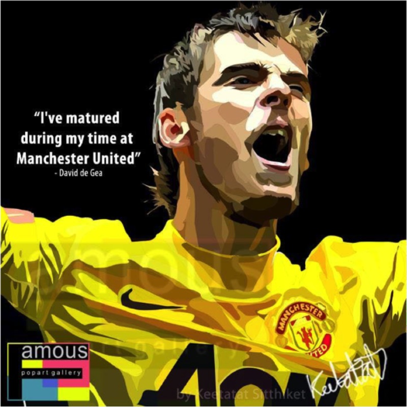 Pop Art Wall Decoration Drawing (David De Gea)