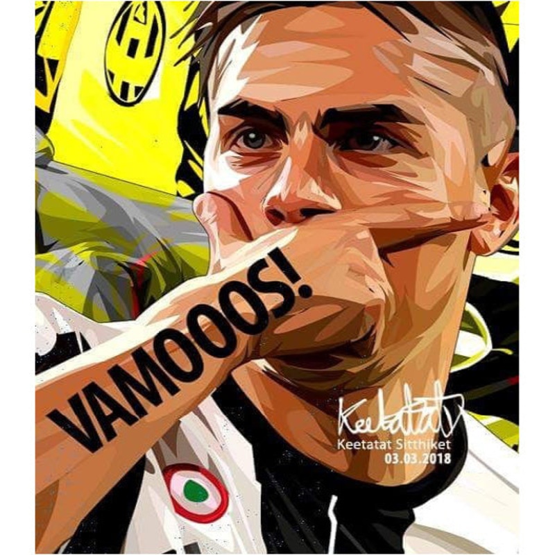 Pop Art Wall Decoration Drawing (Dybala)