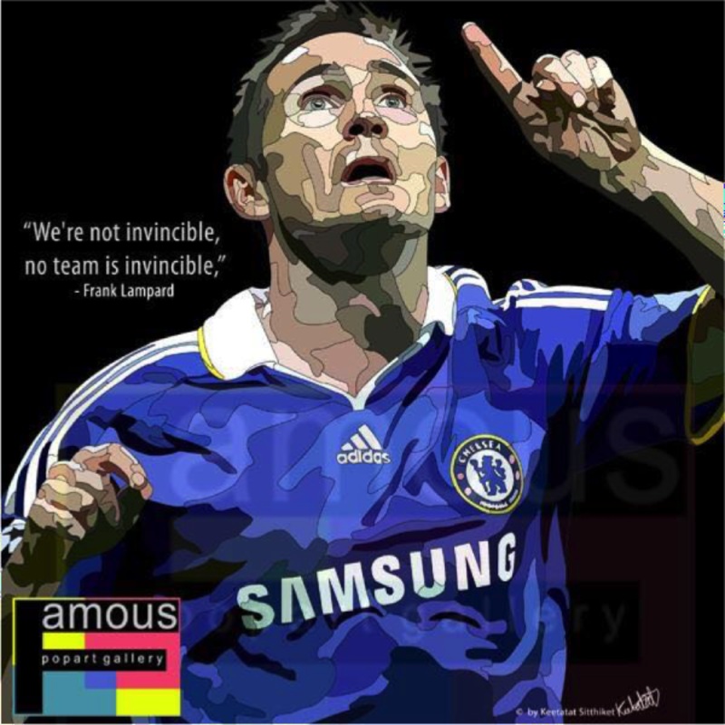 Pop Art Wall Decoration Drawing (Frank Lampard We’re Not Invincible)