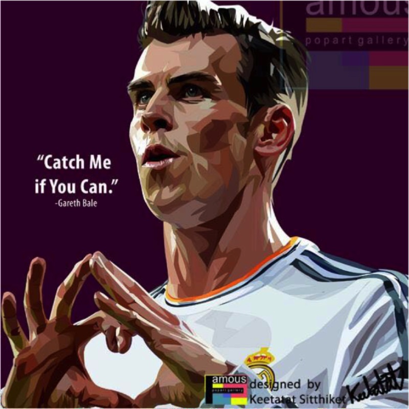 Pop Art Wall Decoration Drawing (Gareth Bale)