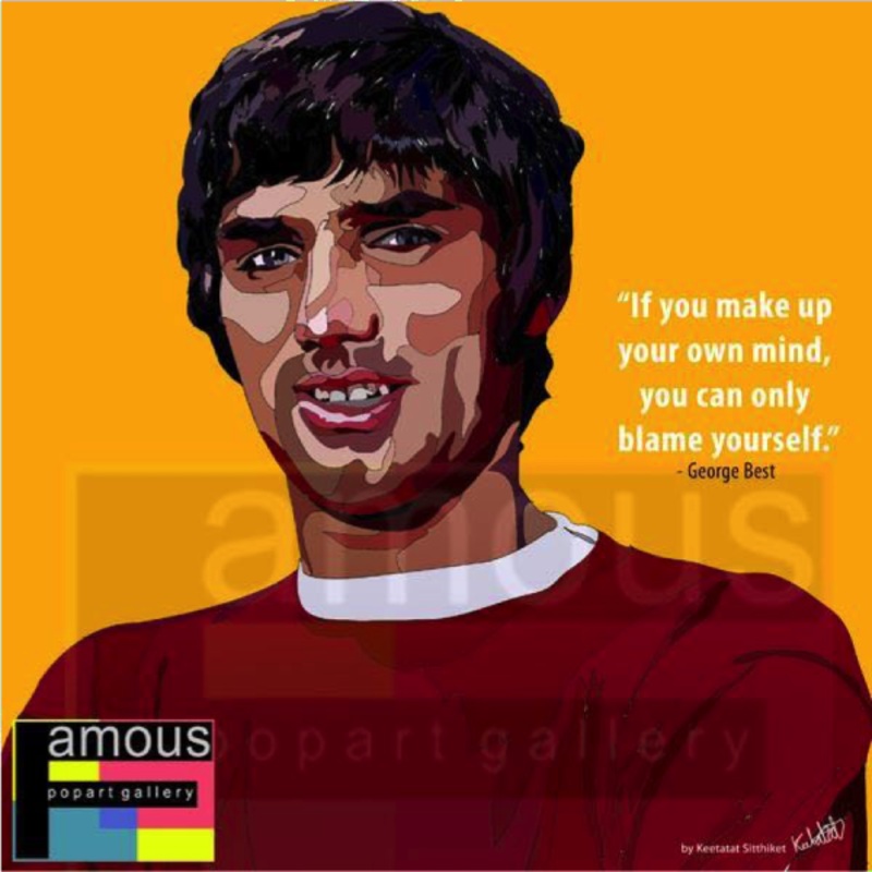 Pop Art Wall Decoration Drawing (George Best)