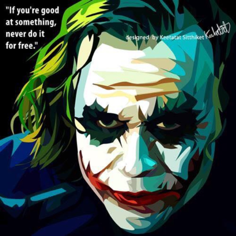 Pop Art Wall Decoration Drawing (Joker Good at something)