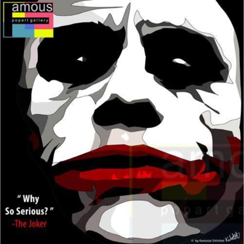 Pop Art Wall Decoration Drawing (Joker Why so serious)