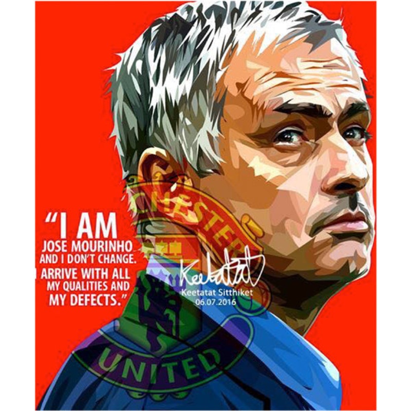 Pop Art Wall Decoration Drawing (Jose Mourihno I Am)