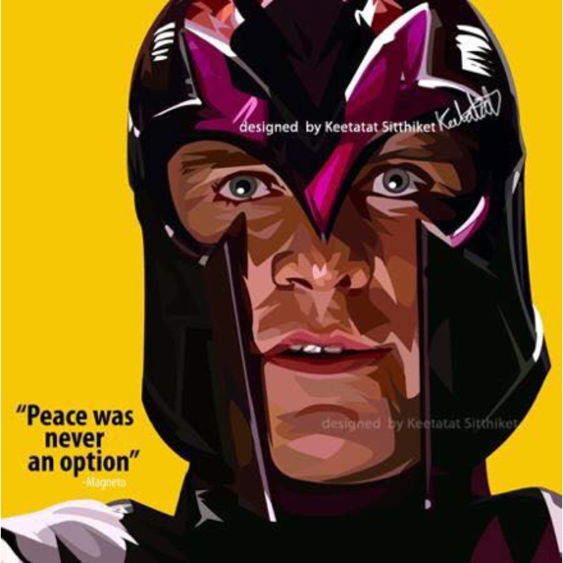 Pop Art Wall Decoration Drawing (Magneto)