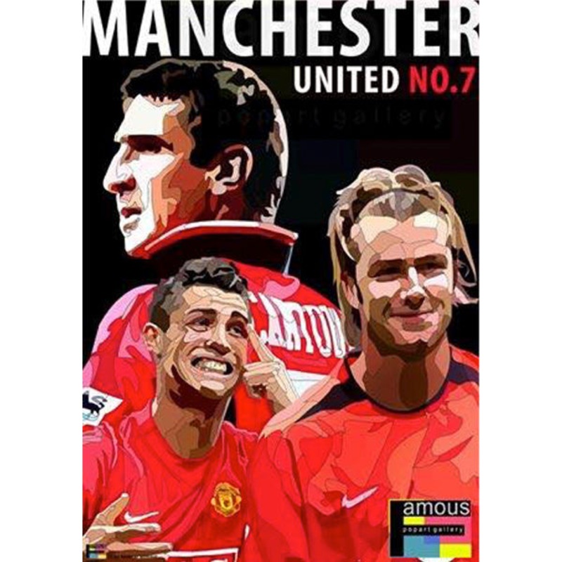 Pop Art Wall Decoration Drawing (Manchester United No.7)