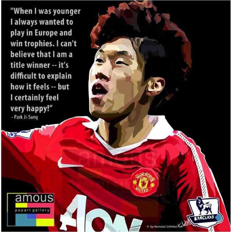 Pop Art Wall Decoration Drawing (Park Ji Sung)