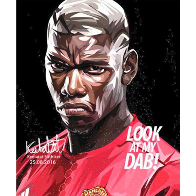 Pop Art Wall Decoration Drawing (Paul Pogba Look At My Dab)