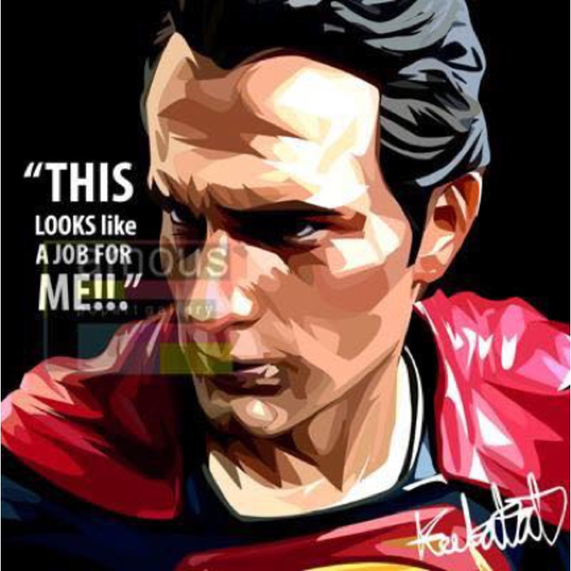 Pop Art Wall Decoration Drawing (Superman This look like)