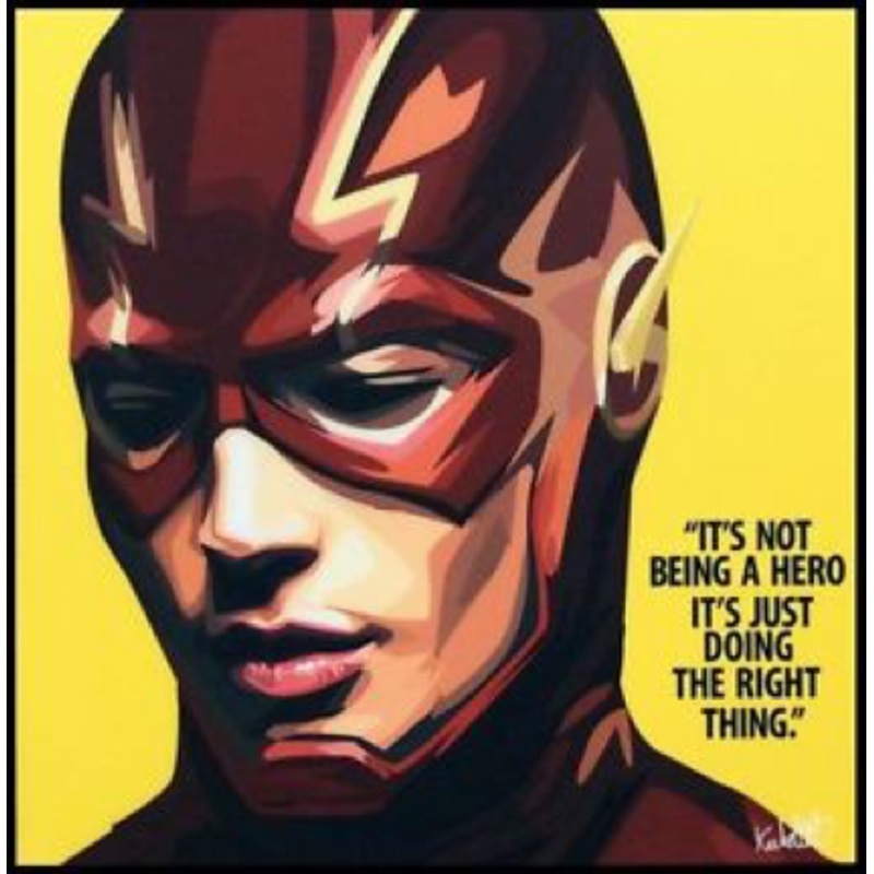 Pop Art Wall Decoration Drawing (The Flash)