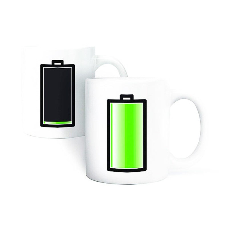 Morph Mug Battery Icon (Thermographic inks)