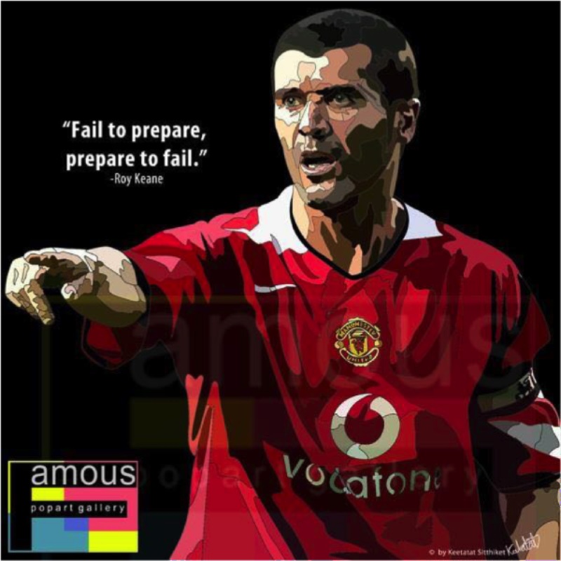 Pop Art Wall Decoration Drawing (Roy Keane)