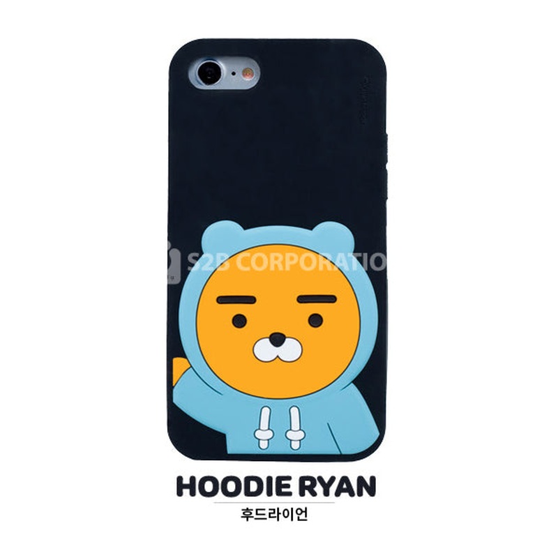 KAKAO Friends Silicon Hoddie Ryan iPhone Soft Case