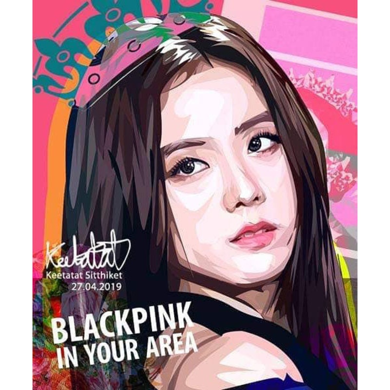 Blackpink Jisoo Korea Pop Art Poster Wall Decoration Drawing