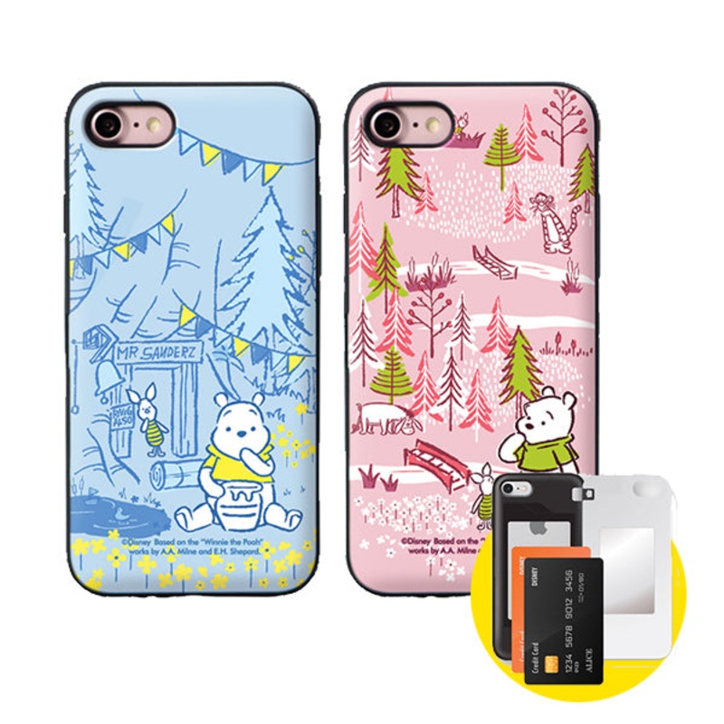 Disney Winnie The Pooh Forest Mirror Door Card Bumper iPhone Case