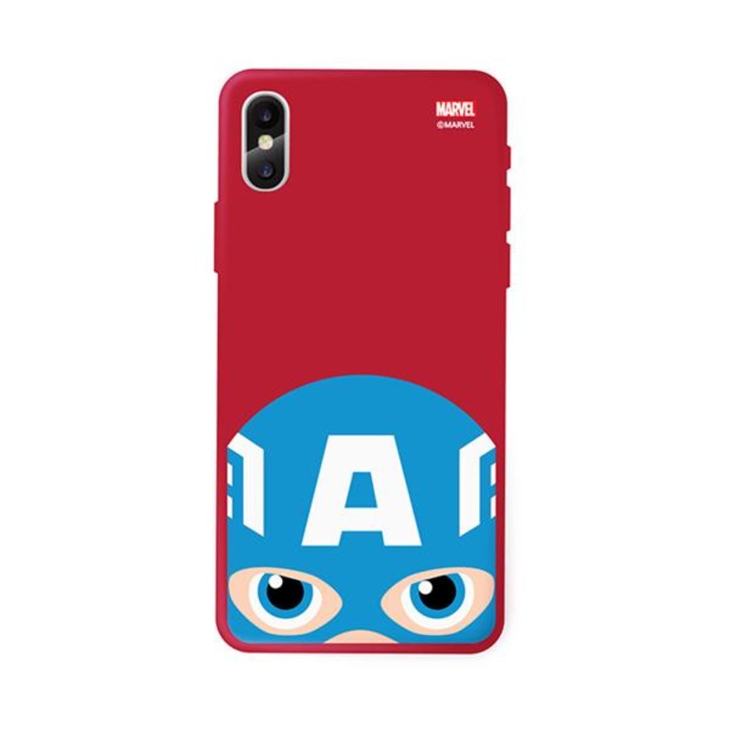 Marvel Avengers Cute Captain America Soft iPhone Case