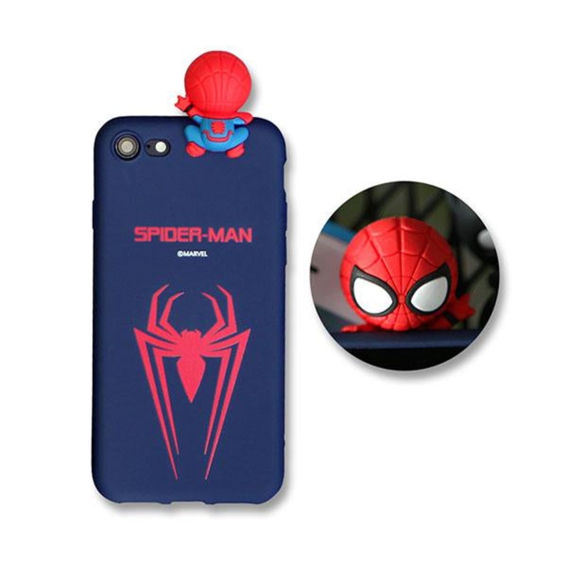 Marvel Avengers Spiderman Jelly Figure Soft iPhone Case