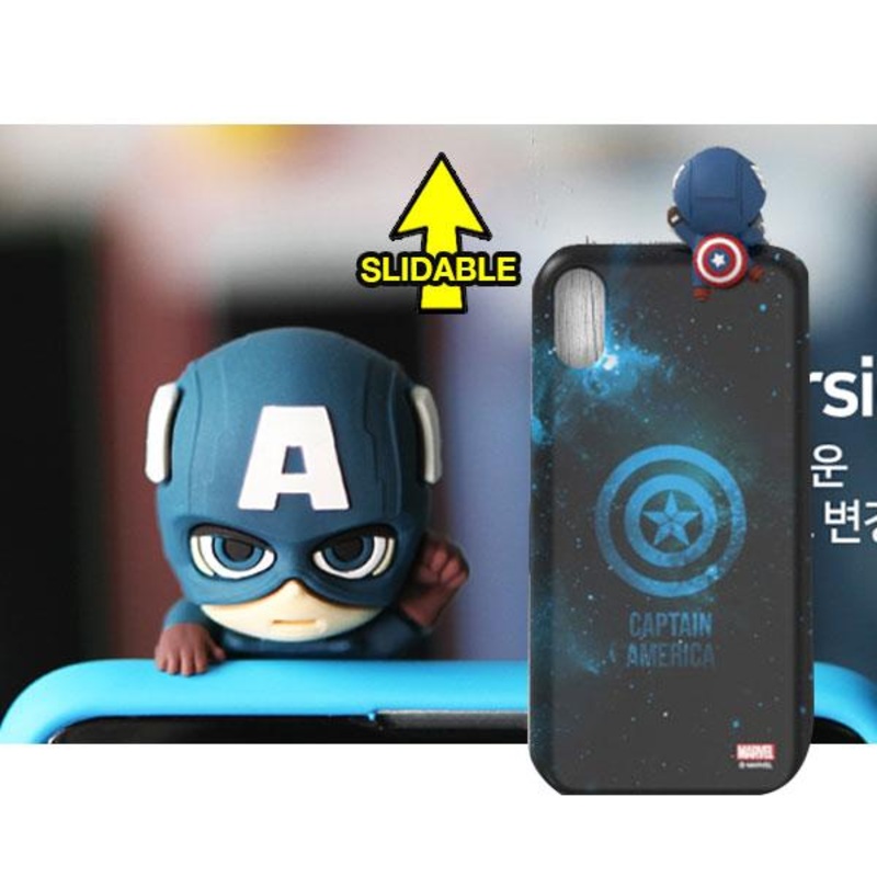 Marvel Captain America Mini Figure Slide Cover Card Slot S2 Phone Case
