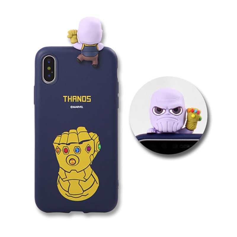 Marvel Infinity War Gauntlet Thanos Jelly Figure Soft iPhone Case