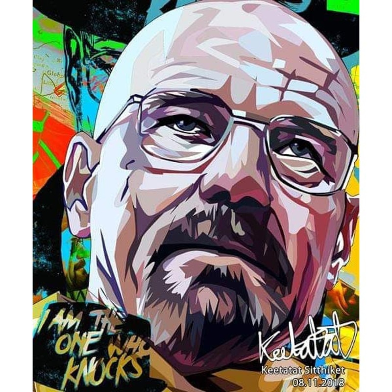 Pop Art Poster Wall Decoration Drawing Breaking Bad Walter White