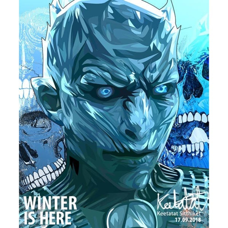 Pop Art Poster Wall Decoration Drawing Game of Thrones Night’s King
