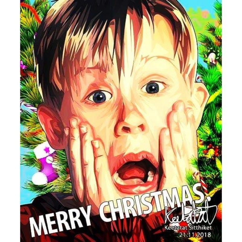 Pop Art Poster Wall Decoration Drawing Macaulay Culkin Home Alone