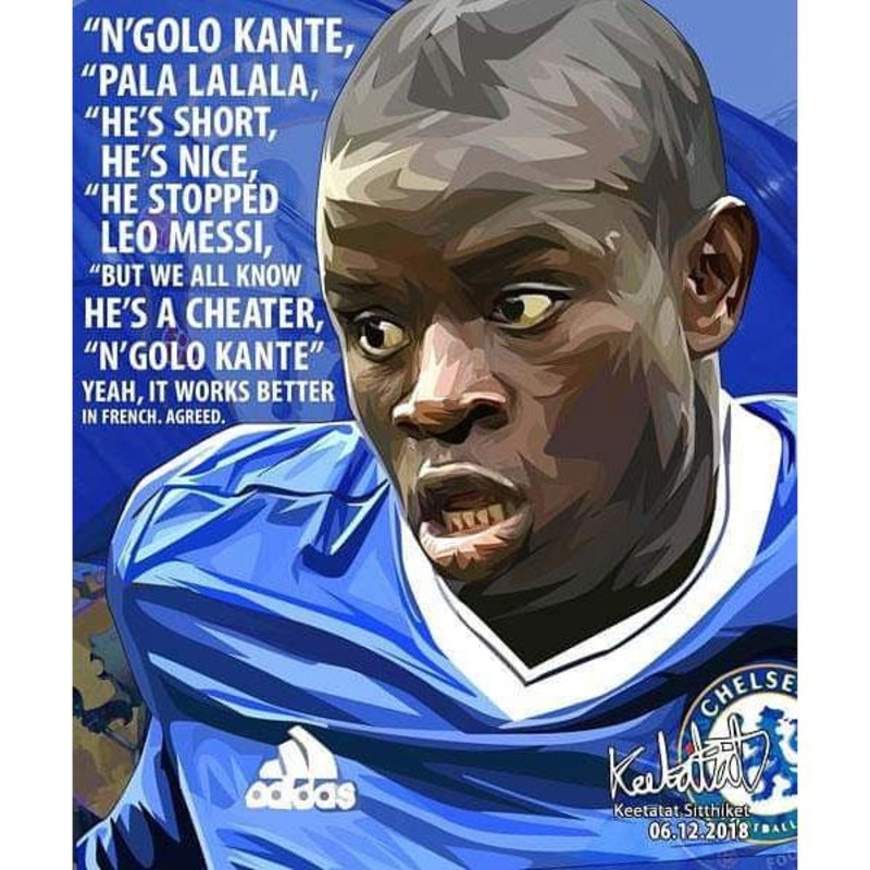 Pop Art Poster Wall Decoration Drawing N’Golo Kante