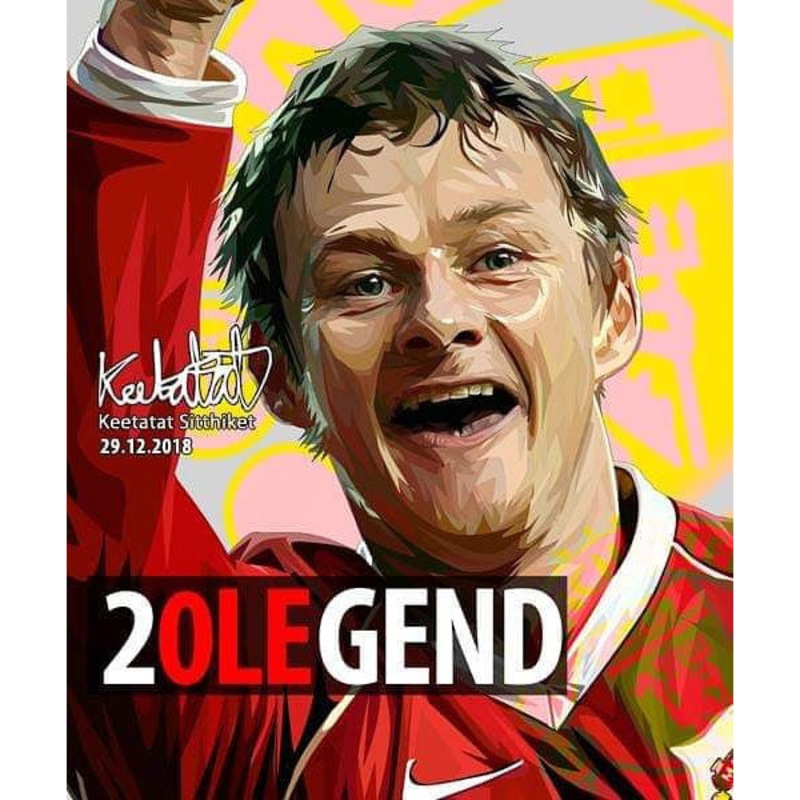 Pop Art Poster Wall Decoration Drawing Ole Gunnar Solskjaer
