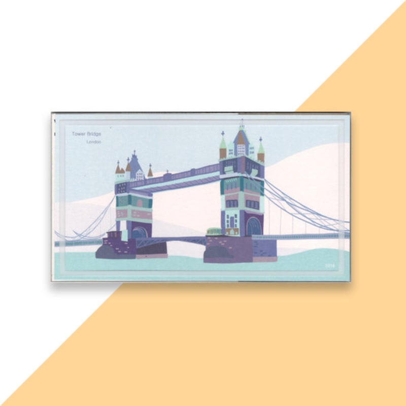 World Landmark Wood DIY 3D Puzzle & Postcard London Tower Bridge