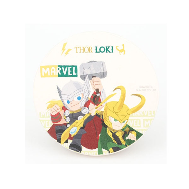 Marvel Water Absorption Cup Coaster – Thor & Loki/ Deadpool
