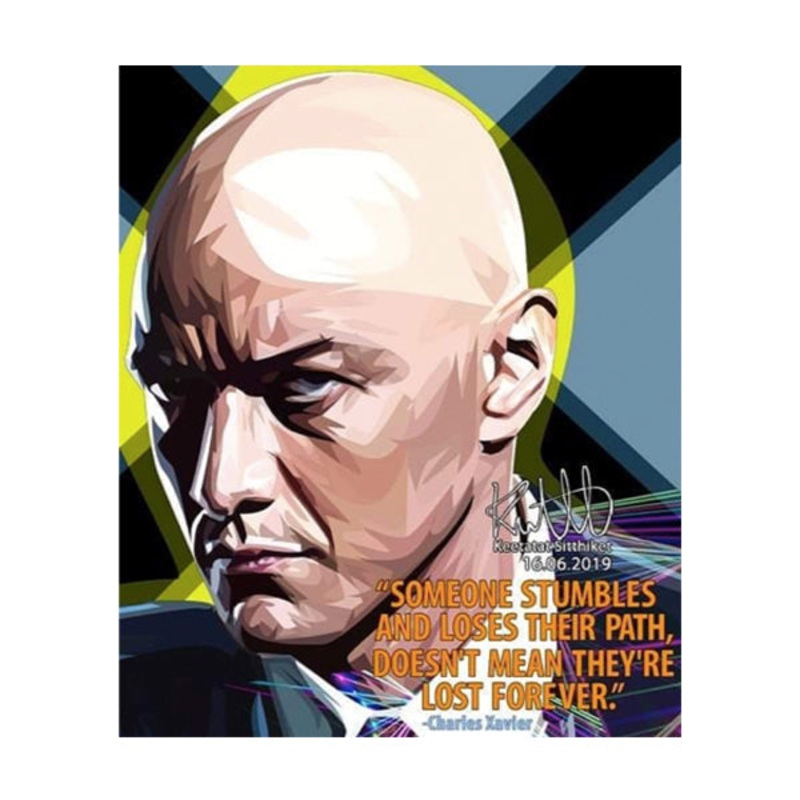Pop Art Wall Decoration Drawing (Charles Xavier – Someone)
