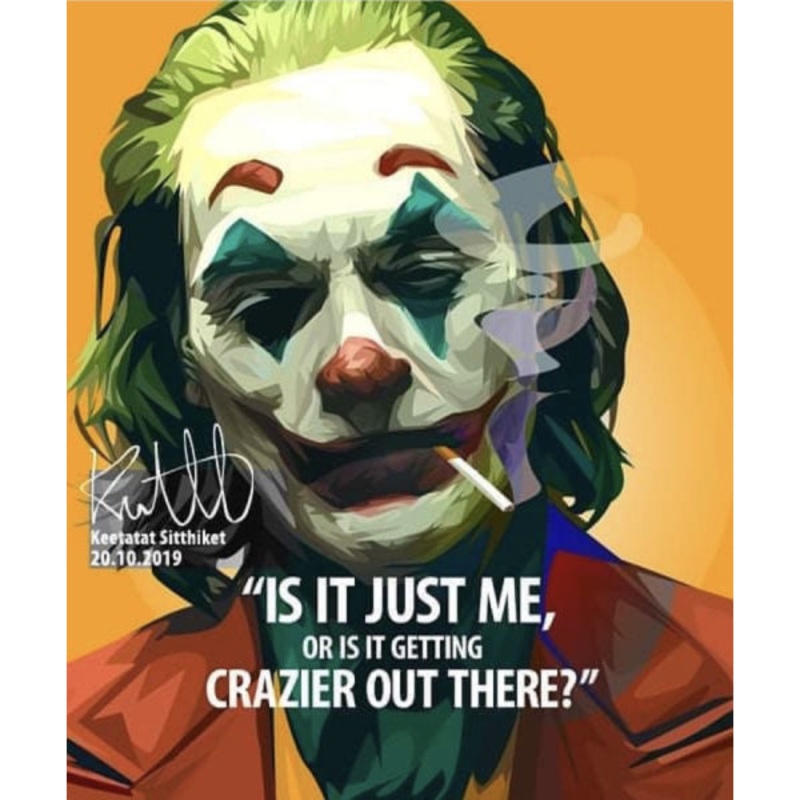 Pop Art Wall Decoration Drawing (The Joker – Is it just me)