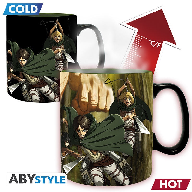 ATTACK ON TITAN – Mug Heat Change – 460 ml- Titan Eren S3