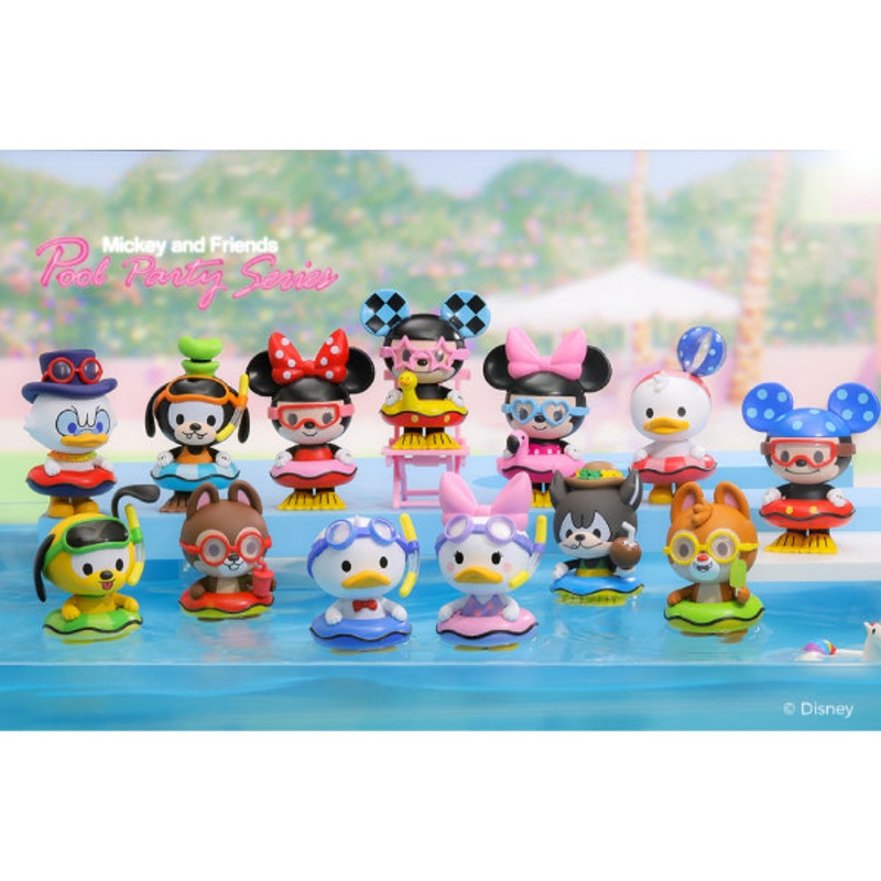 Pop Mart – Mickey Family Summer Series Mini Figure (Mickey, Minnie, Donald, Goofy, Chip, Dale, etc.)