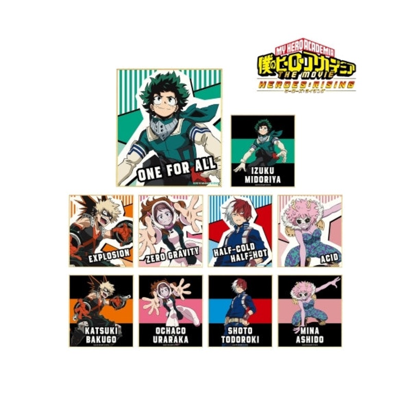 My Hero Academia – Heroes Rising Drawn illustration trading mini colored paper (1 BOX 10 Pack) (Re-run)