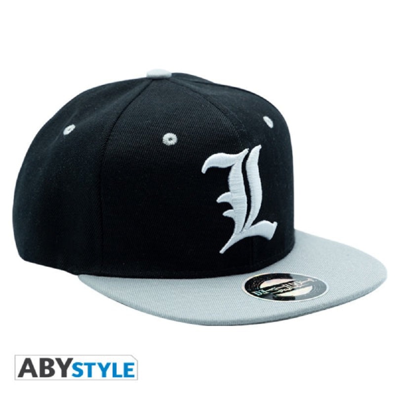 DEATH NOTE – Snapback Cap – Black & Grey – L