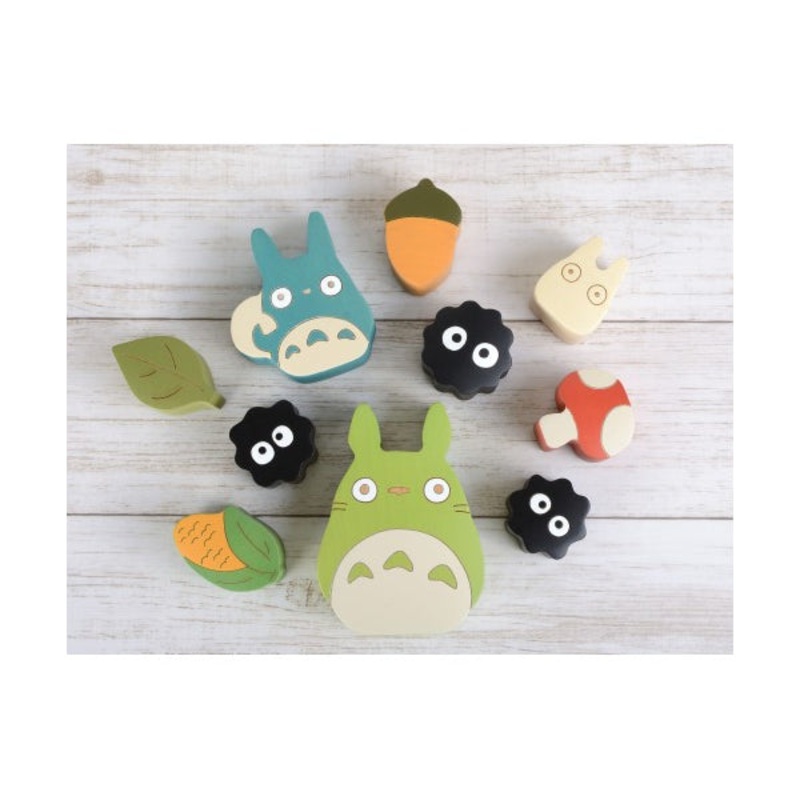 Ghibli – My Neighbor Totoro Shape Wooden Building blocks (2021 APR Resale Ver.)