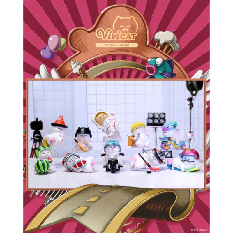 Pop Mart – ViviCat helmet Series Mini Figure