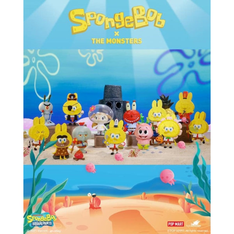 Pop Mart – Labubu The Monsters x SpongeBob Series Mini Figure