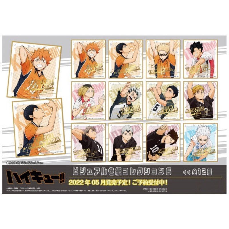 Haikyu !!  Visual Shikishi Collection 6 (Set of 12)