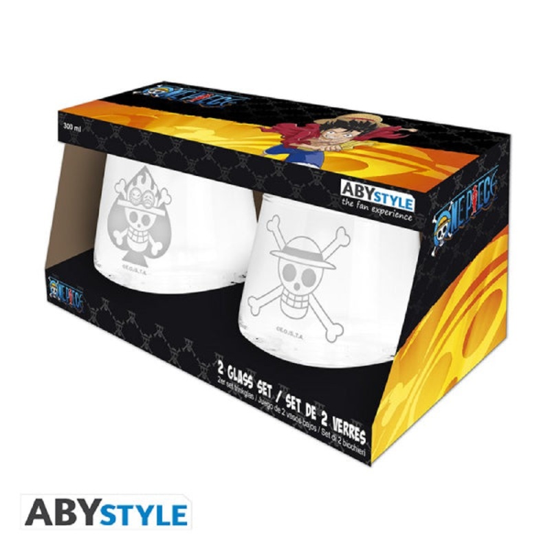 ONE PIECE – 2 Glass Set Luffy & Ace