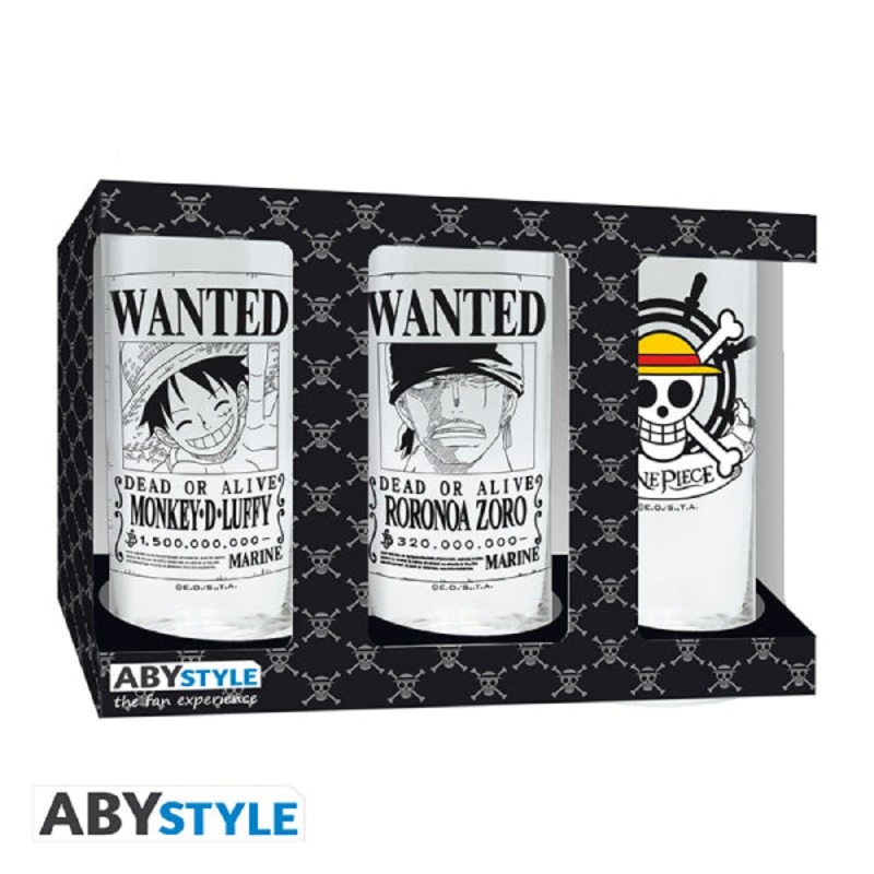 ONE PIECE – 3 glass set