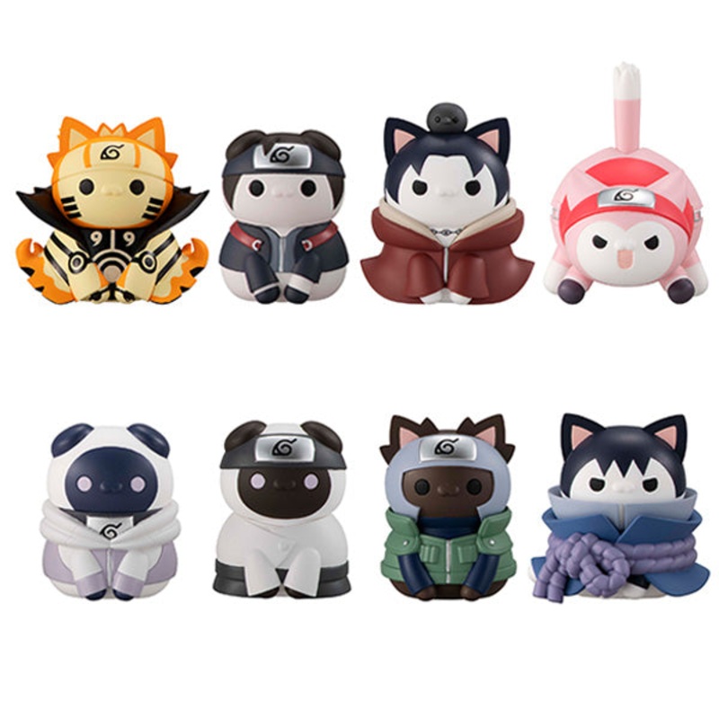 MEGA CAT PROJECT  Naruto Shippuden Nyaruto! Ver. Break outFourth Great Ninja War (set of 8)