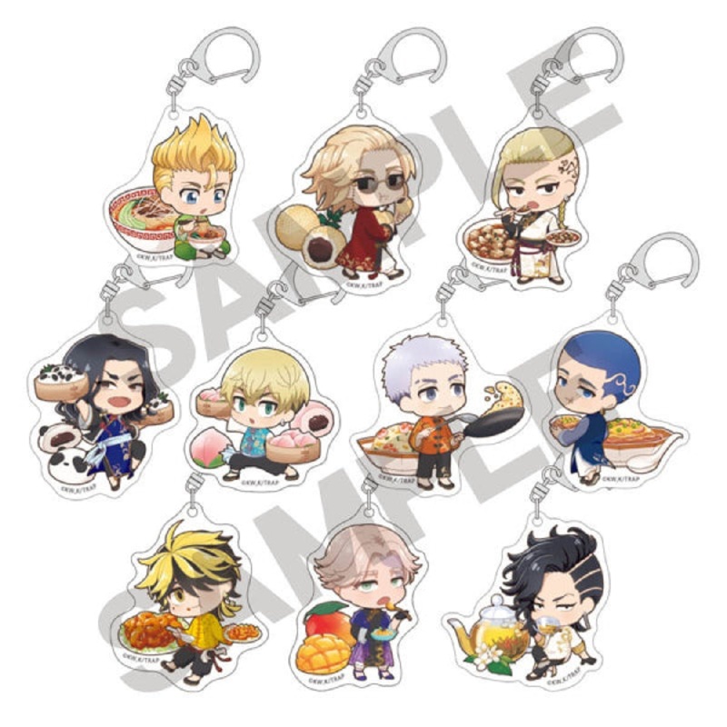 Tokyo Revengers trading acrylic key chain Chara Peko Chuka (set of 10)