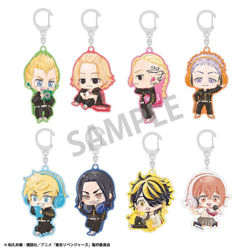 Tokyo Revengers Trading Acrylic Key Ring (Special Clothing) Enjoy Music (Set of 8)